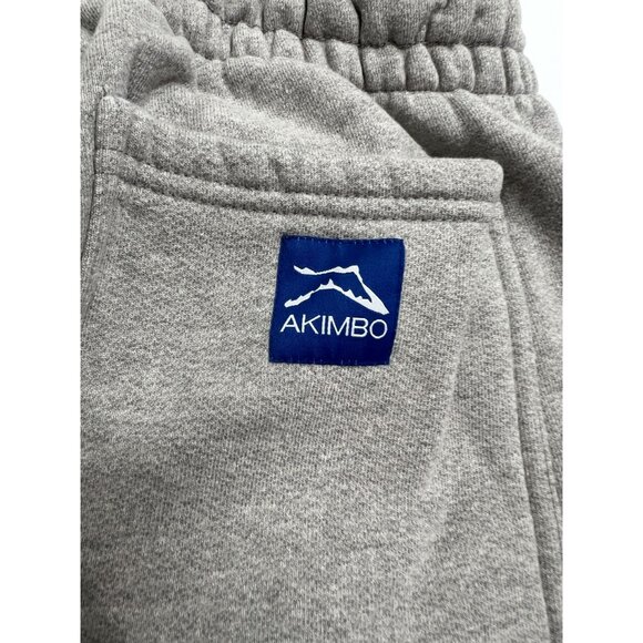Akimbo Straight Leg Sweatpants in Heather Grey - Picture 6 of 7